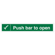 Push Bar to Open Sign